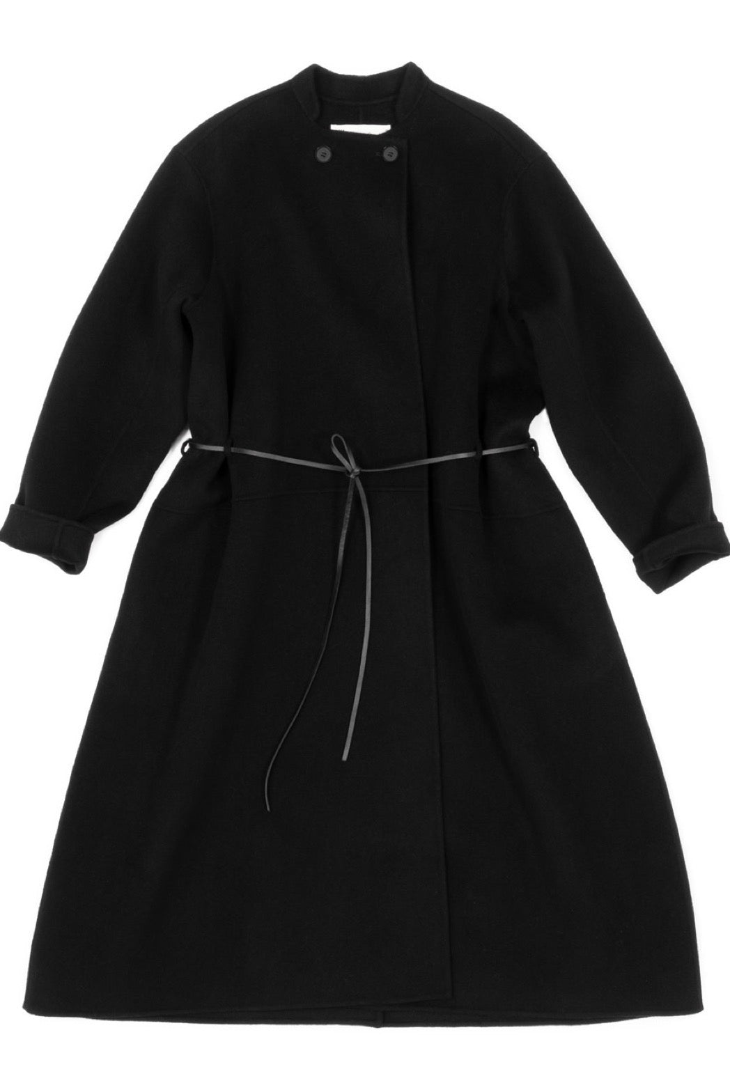 Manuelle Guibal Cashmere Coat in Black - SKULPT Dublin