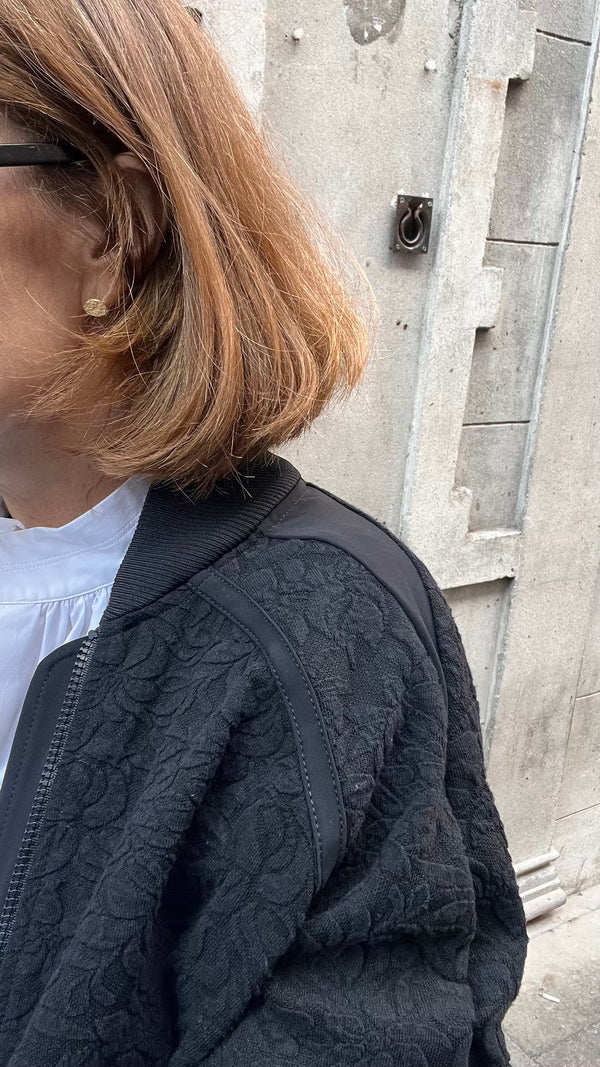 HIGH Everyday Boast Embossed Bomber in Black and Midnight - SKULPT Dublin