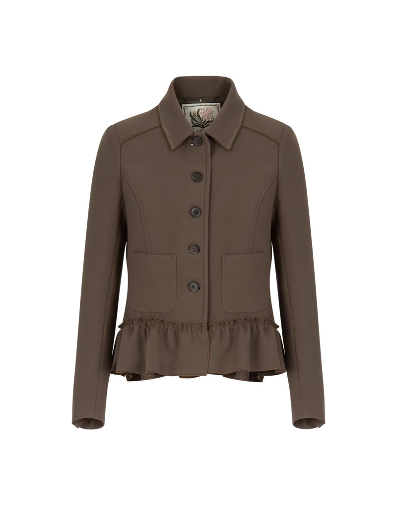 HIGH Everyday Couture Potrait Blazer in Dark Taupe - SKULPT Dublin