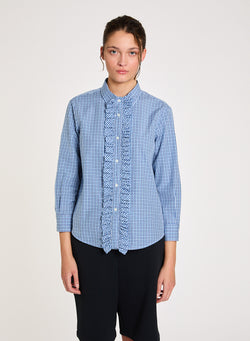 Lis Lareida Bluette Shirt with Detachable Ruffle - SKULPT Dublin