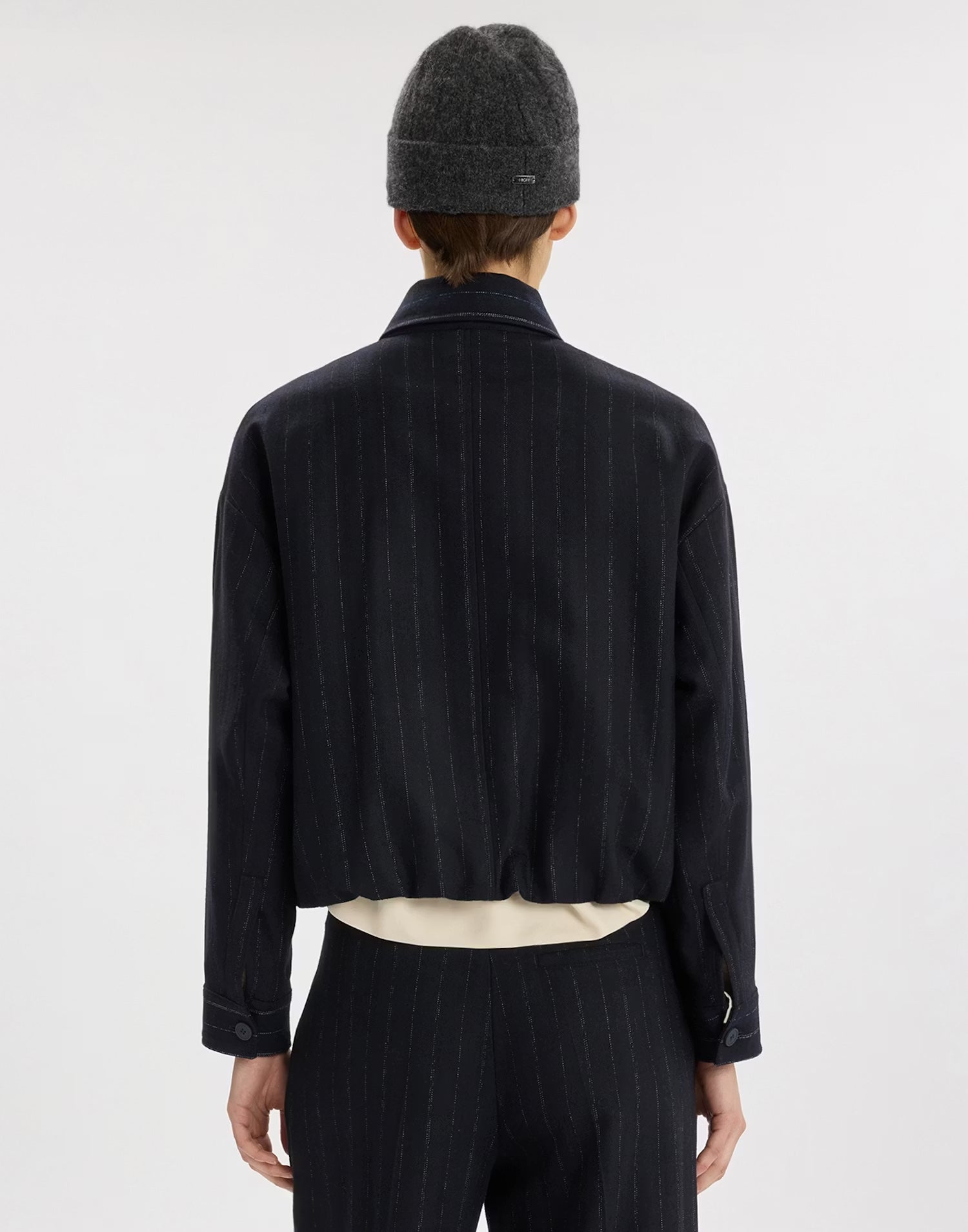 HIGH Everyday Couture Clinch Jacket in Navy - SKULPT Dublin