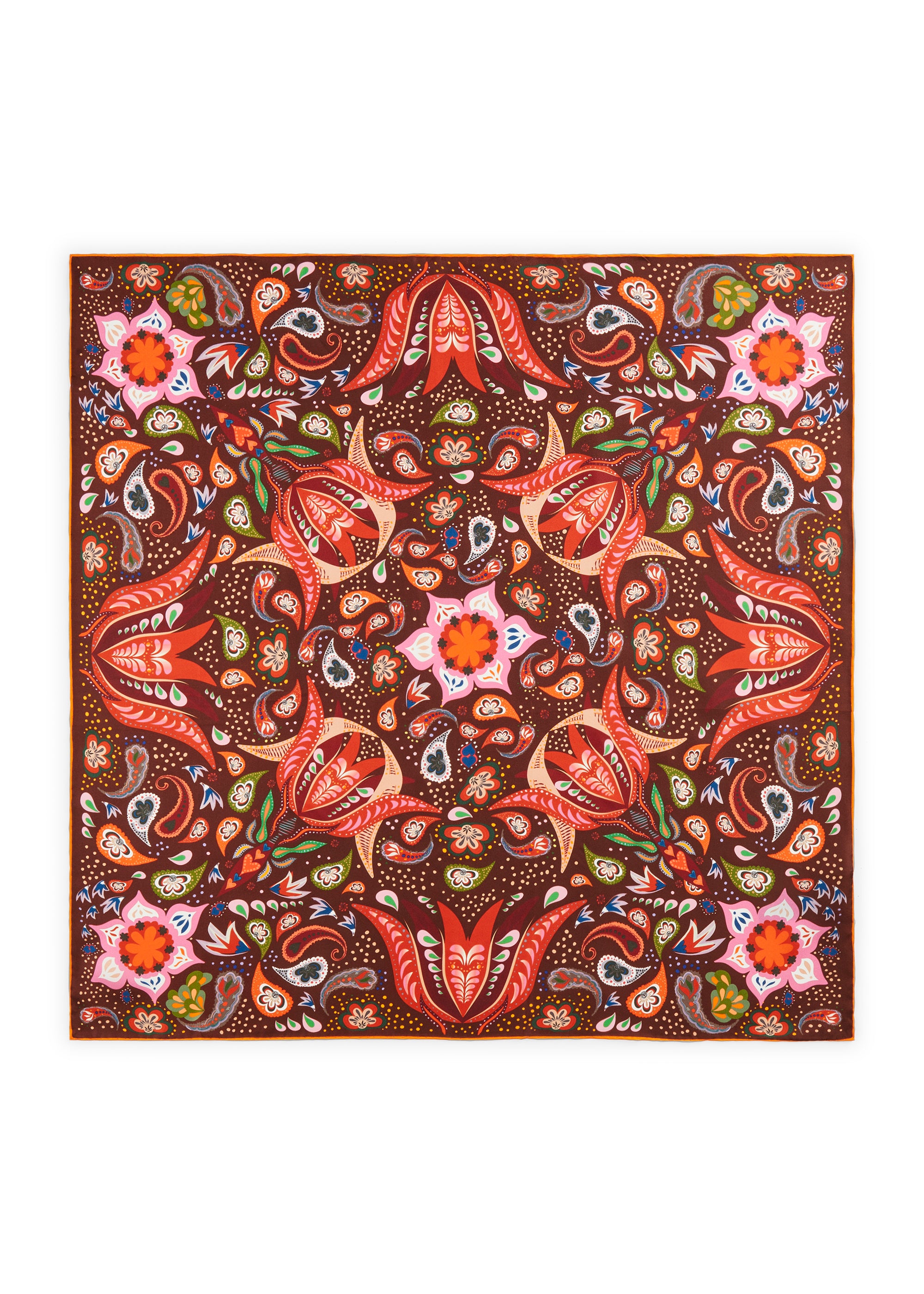 Codello Silk Scarf Beige Paisley - SKULPT Dublin