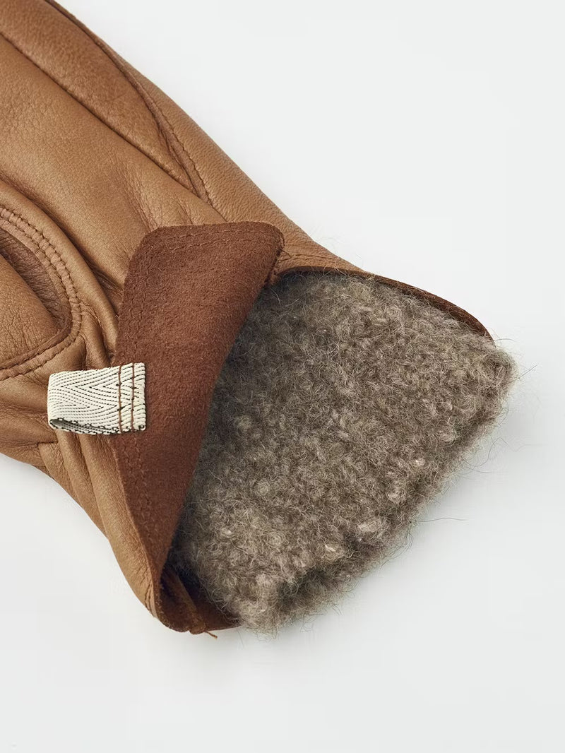 Hestra Leather Mittens with Removal Liner in Cork - SKULPT Dublin