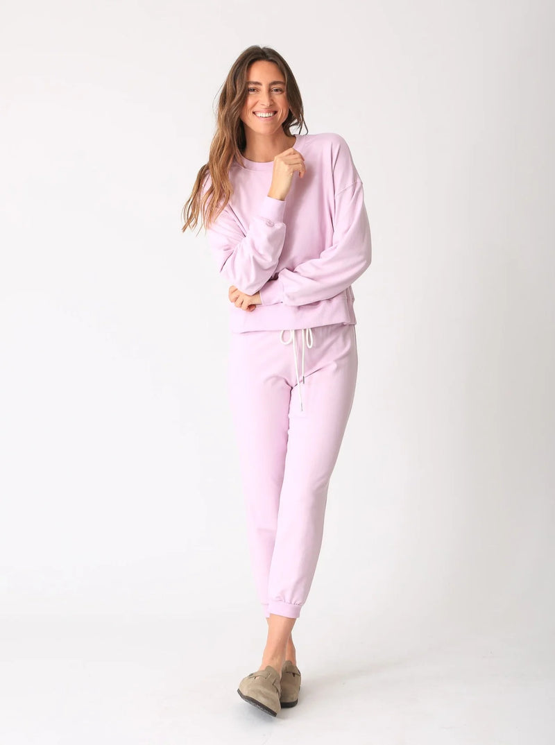 Electric and Rose Classic Sweater in Dusty Pink Voilet - SKULPT Dublin