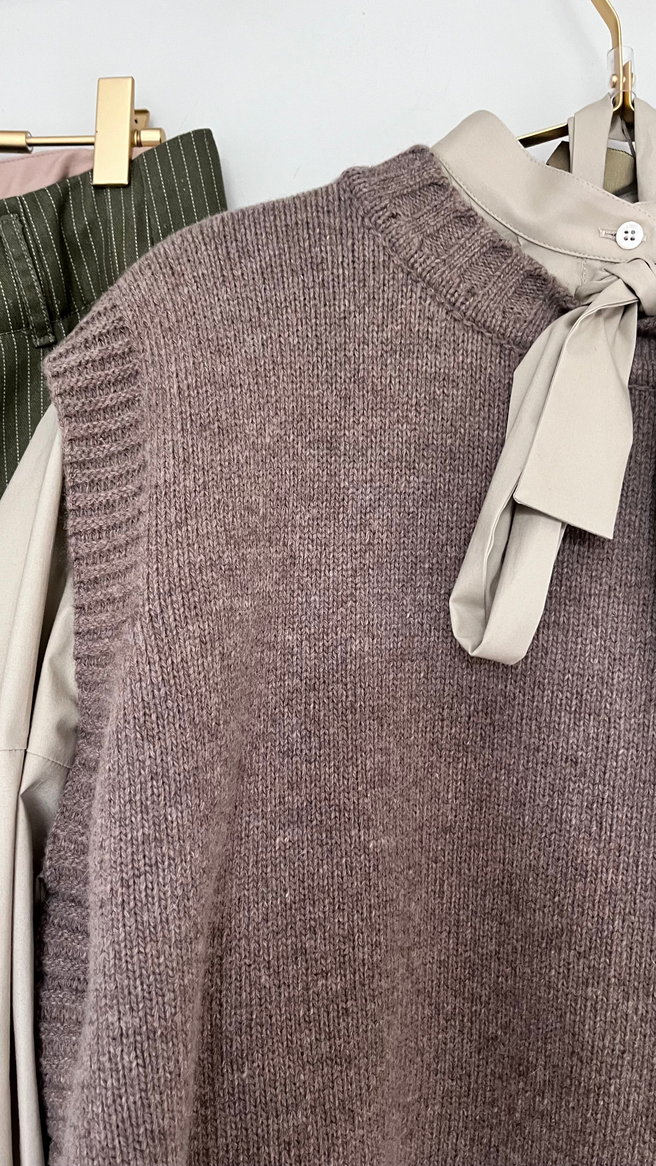 Rialto48 Sleeveless Jumper in Biscuit - SKULPT Dublin