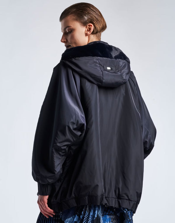 HIGH Everyday Couture Windswept Jacket in Navy - SKULPT Dublin