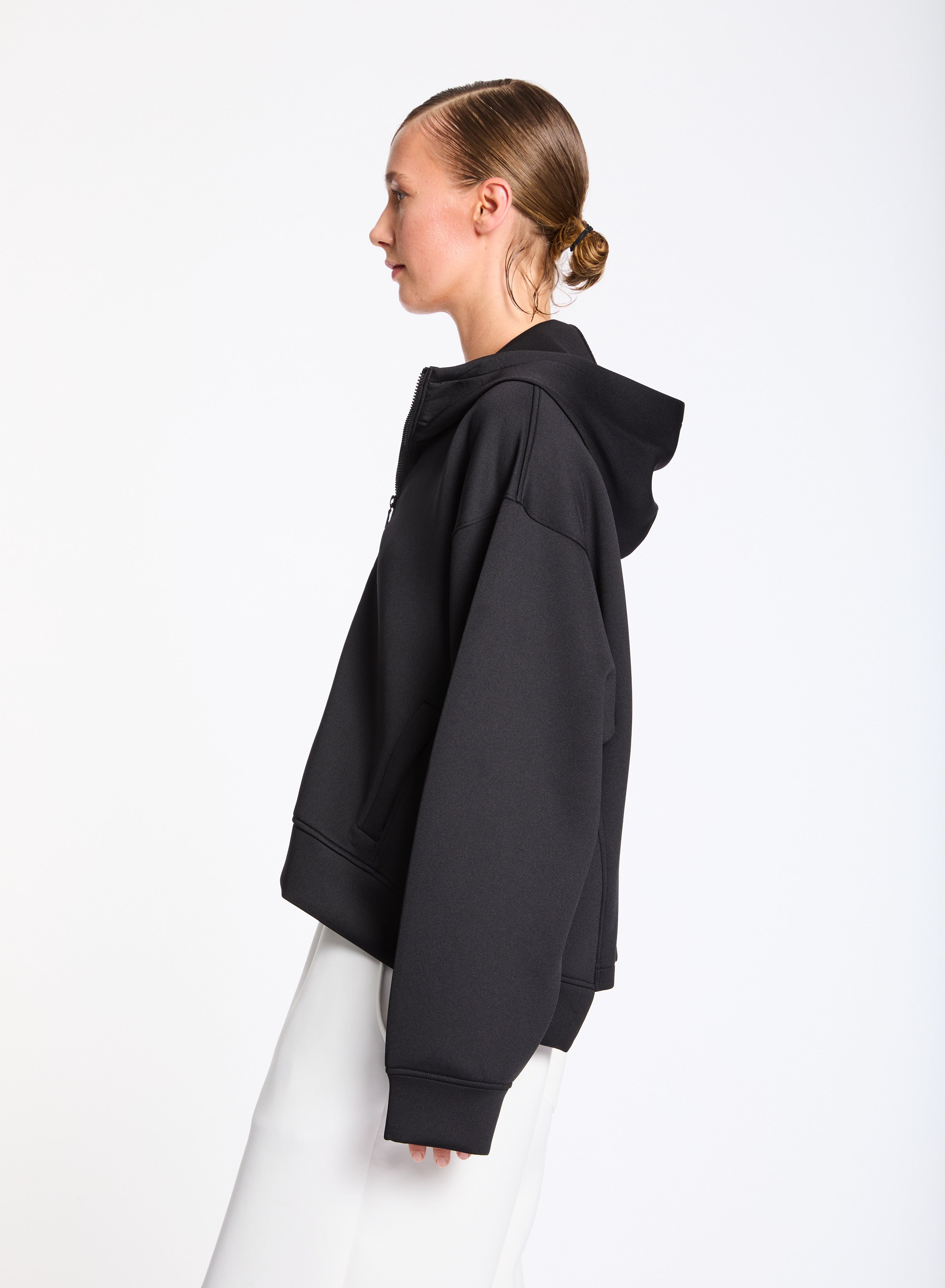 Lis Lareida Mexico Zip Up Hoodie in Black - SKULPT Dublin