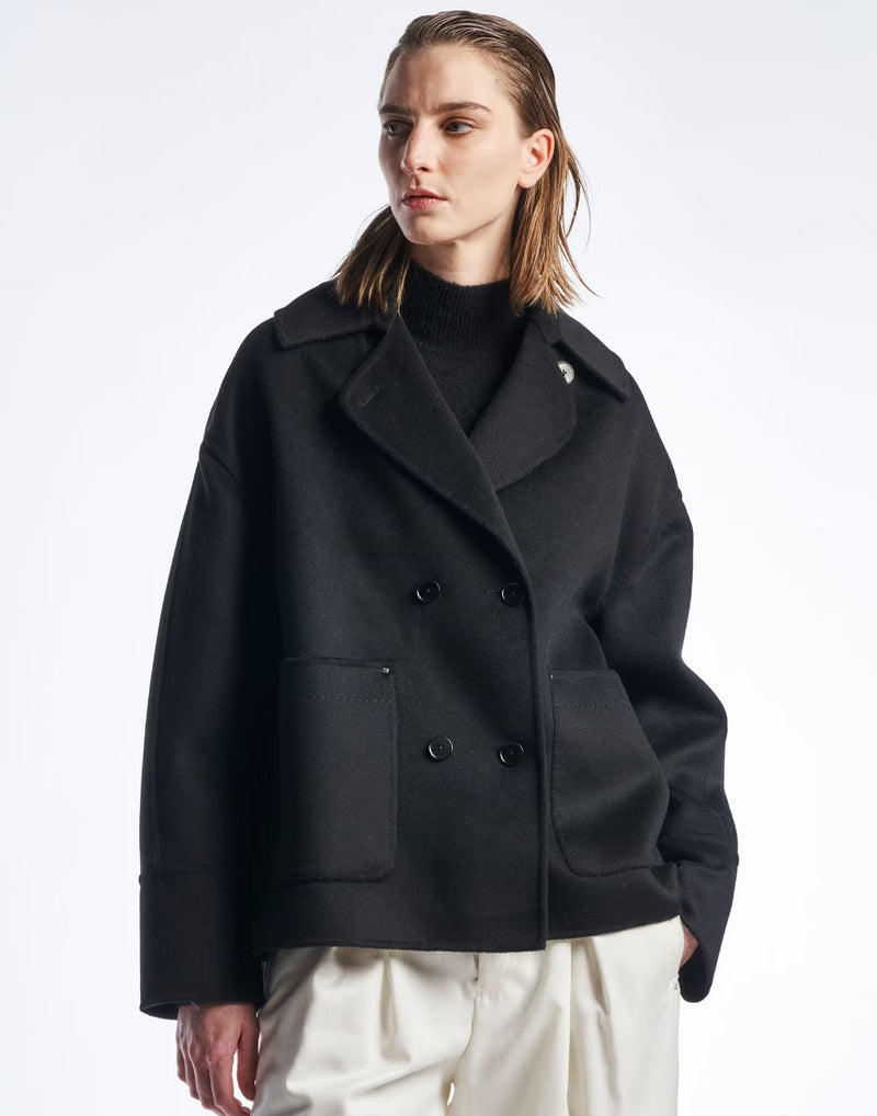 HIGH Everyday Couture Nudge Coat in Black - SKULPT Dublin