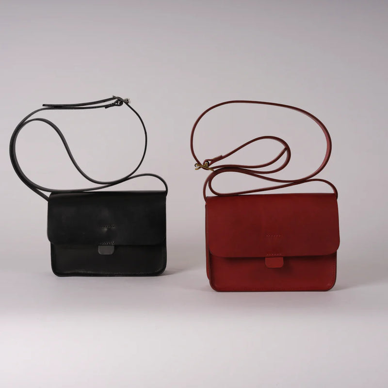 Kate Sheridan Crossbody Tab Handbag in Redcurrant - SKULPT Dublin