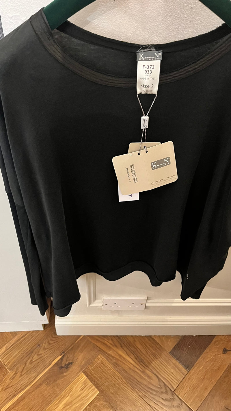 KristenseN Du Nord Long Sleeve Top in Black - SKULPT Dublin