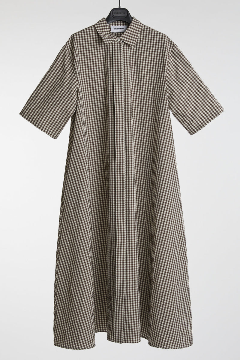 Hache Long Gingham Dress - SKULPT Dublin