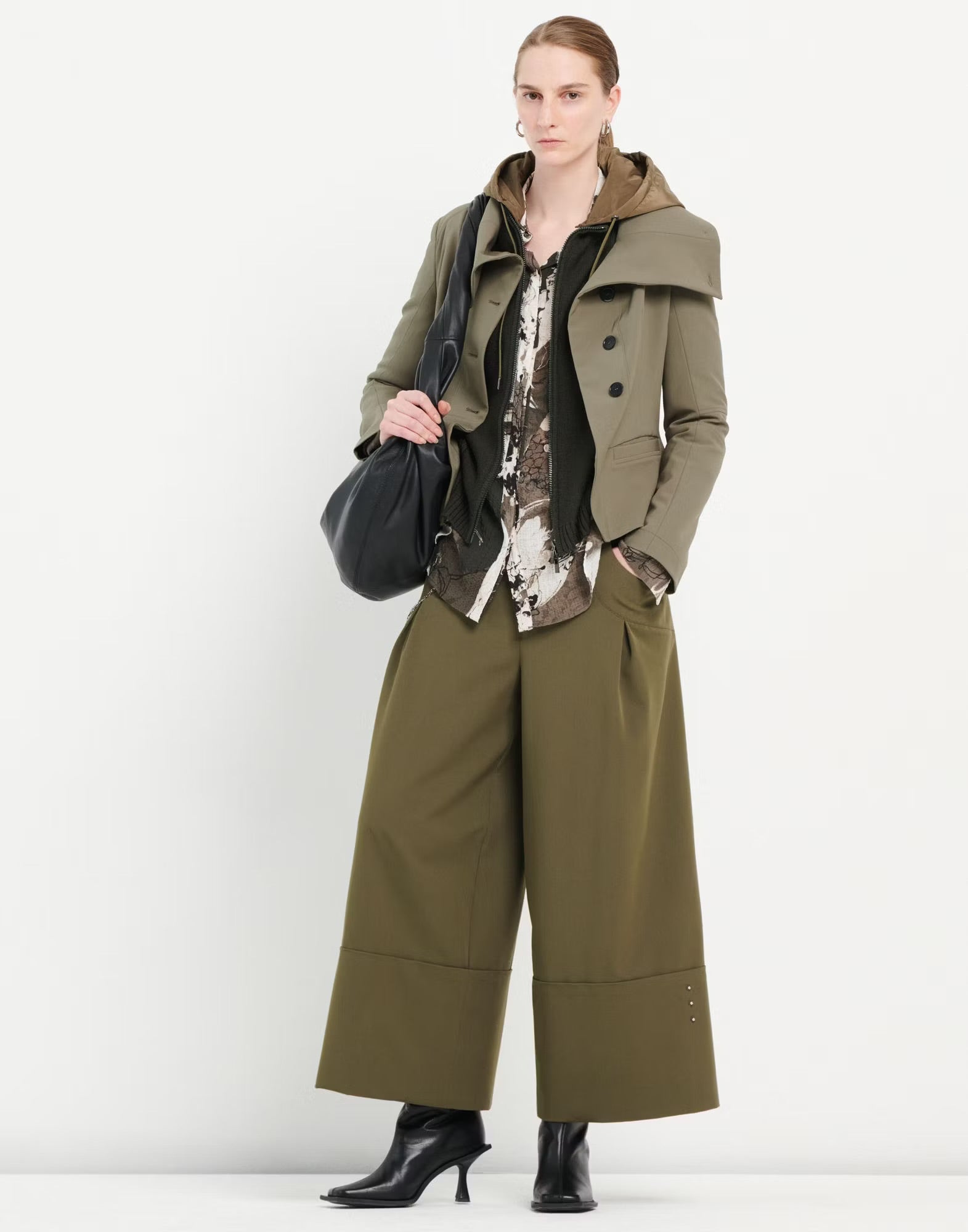 HIGH Everyday Gillie Trousers in Dark Olive - SKULPT Dublin