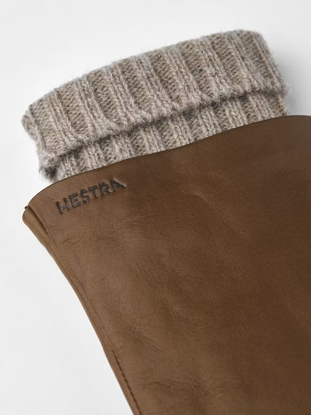 Hestra Leather Gloves with Wool Lining LIght Brown - SKULPT Dublin
