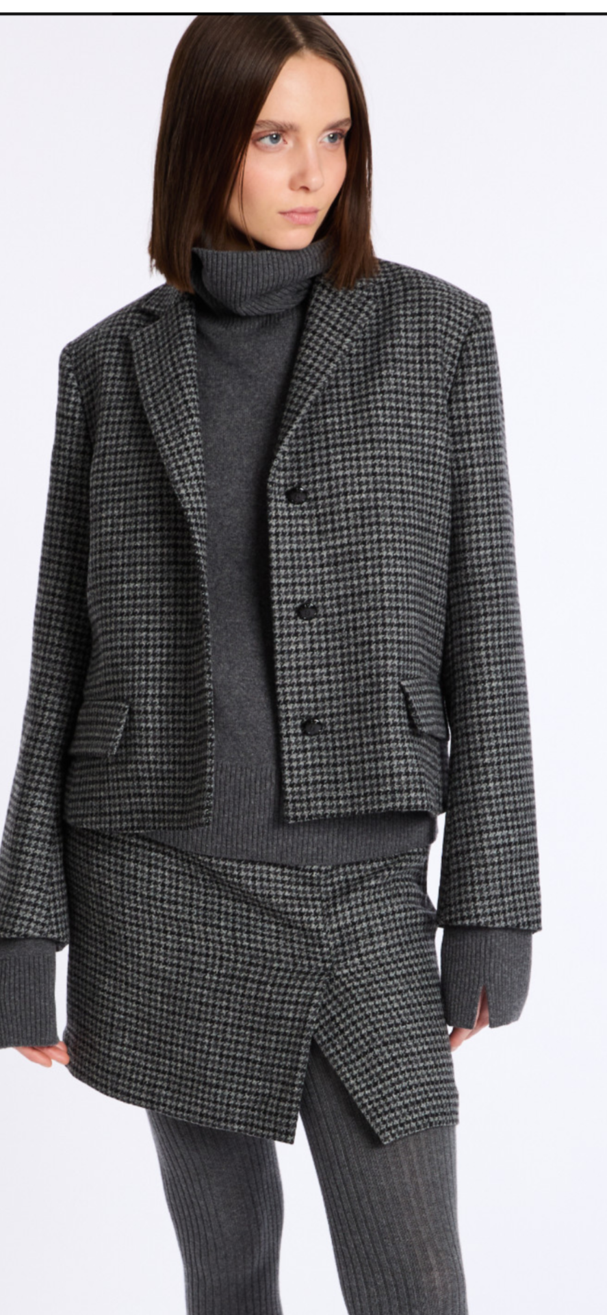 Lis Lareida Cashmere Polo in Grey - SKULPT Dublin
