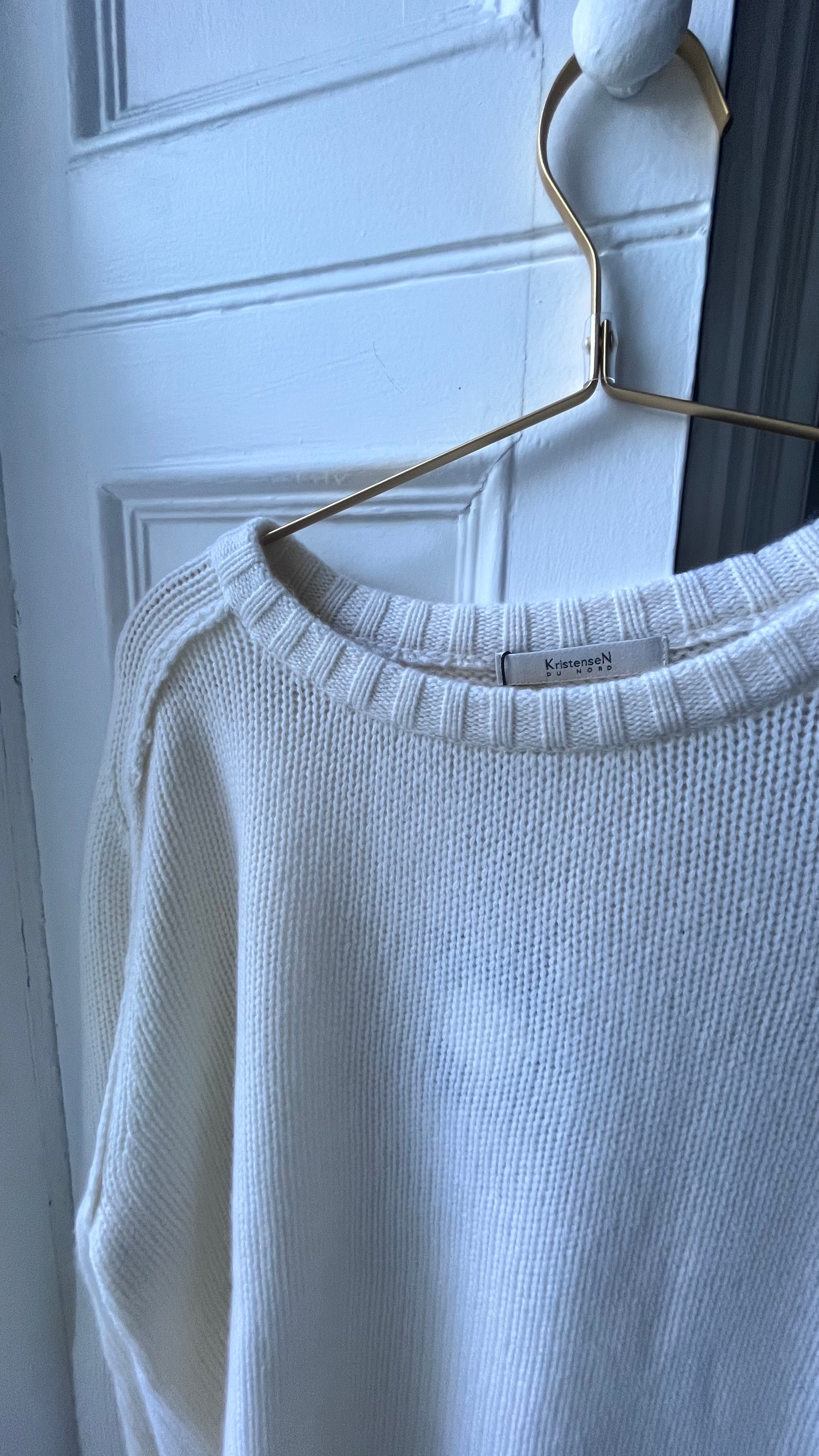 Kristensen du Nord Cashmere Jumper in Natural and Beige