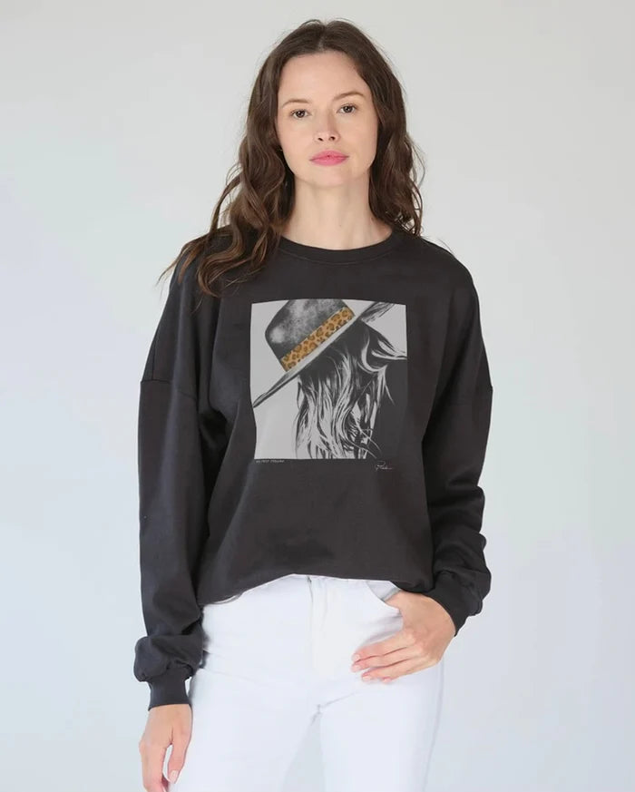 CPress Studio Wildest Dreams Sweatshirt in Worn Black