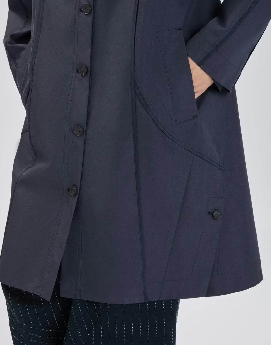 HIGH Everyday Couture Pertunia Coat in Navy - SKULPT Dublin