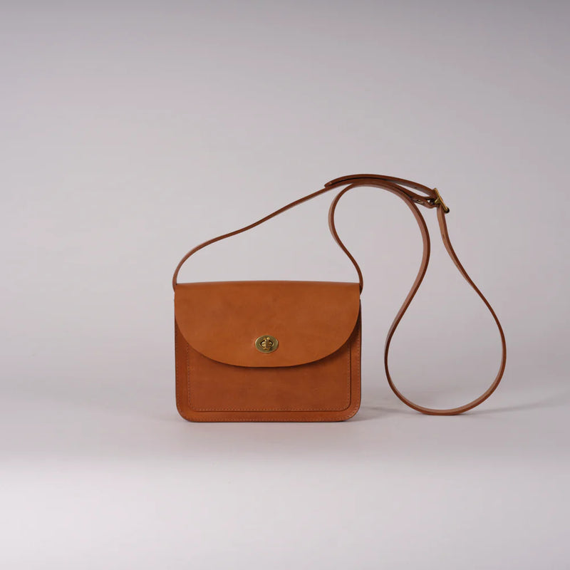 Kate Sheridan Acorn Pocket Lock Bag in Tan - SKULPT Dublin