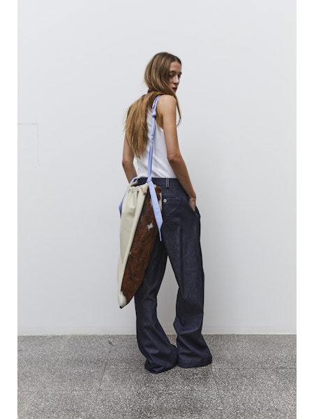 Jejia Wide Leg Trousers in Denim - SKULPT Dublin