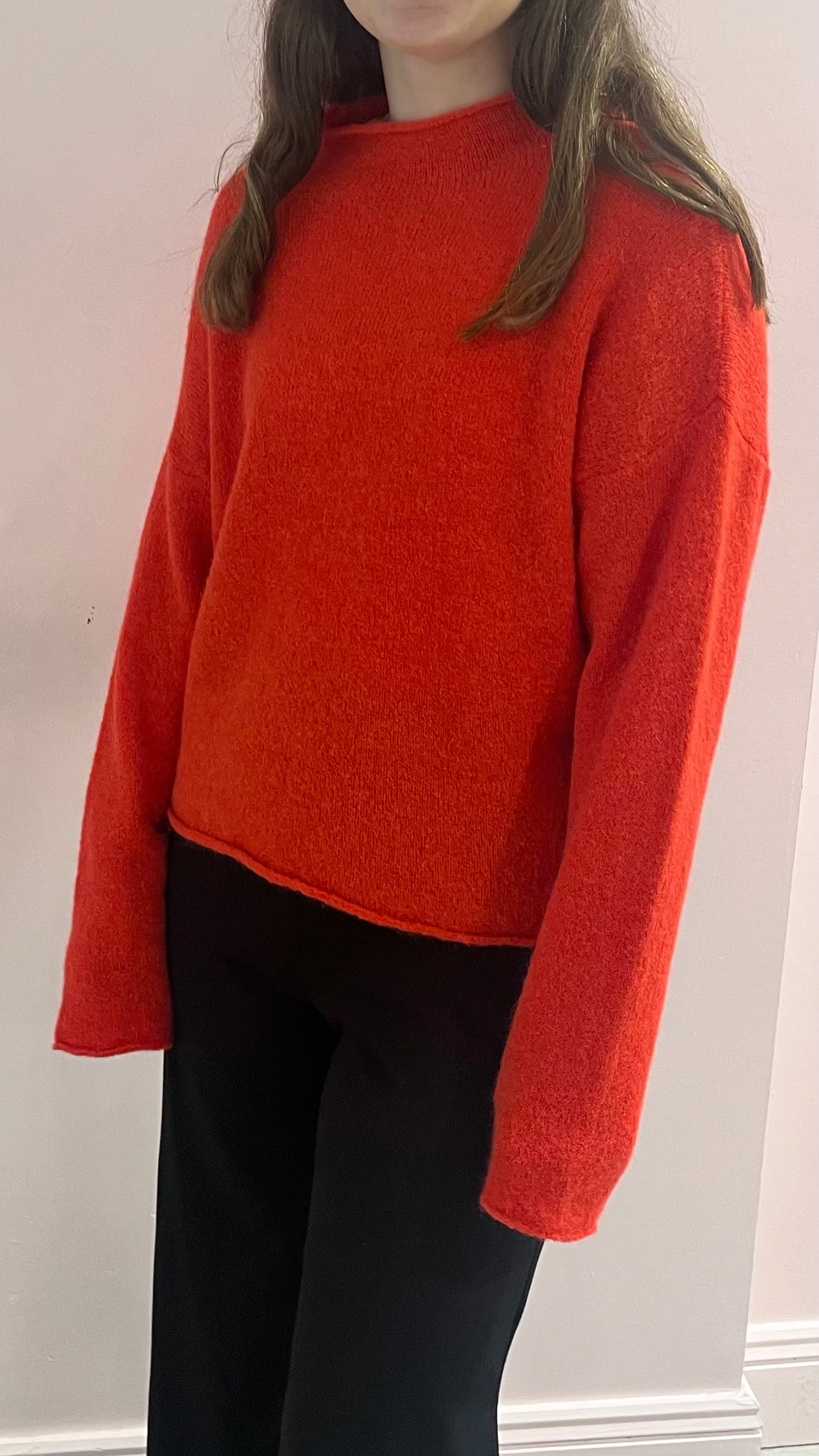 Mat de Misaine Tremel Jumper in Vermillion - SKULPT Dublin