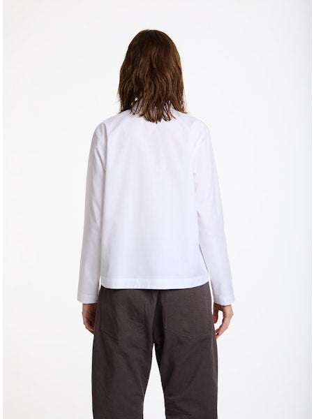 Lis Lareida Pin Tuck Shirt in Pure White - SKULPT Dublin