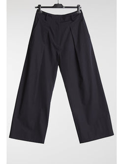 Hache Oackland Wide Leg Trousers in Navy - SKULPT Dublin