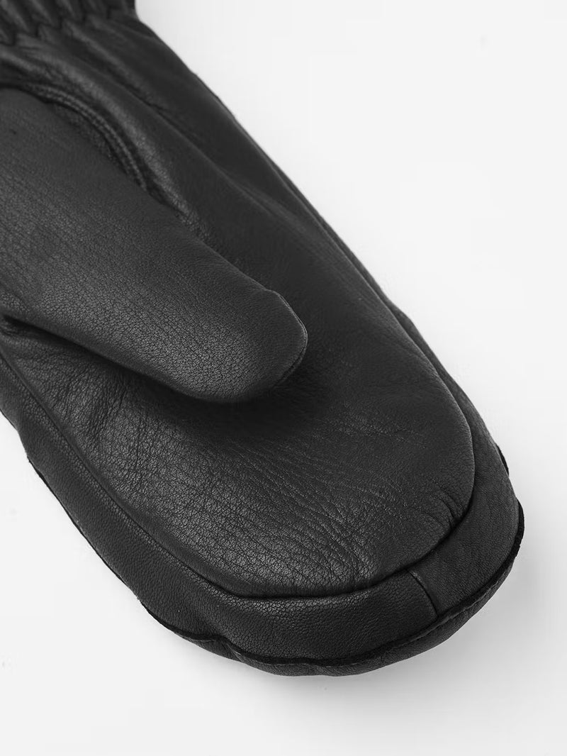 Hestra Leather Mittens with Removal Liner in Black - SKULPT Dublin