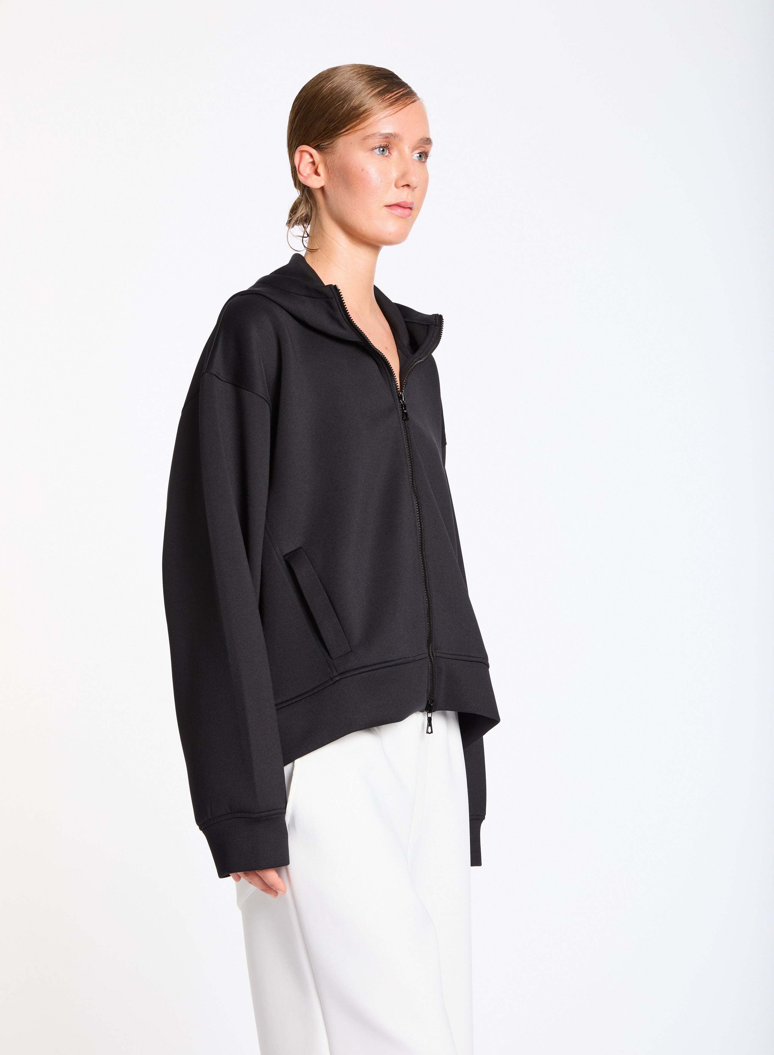 Lis Lareida Mexico Zip Up Hoodie in Black - SKULPT Dublin