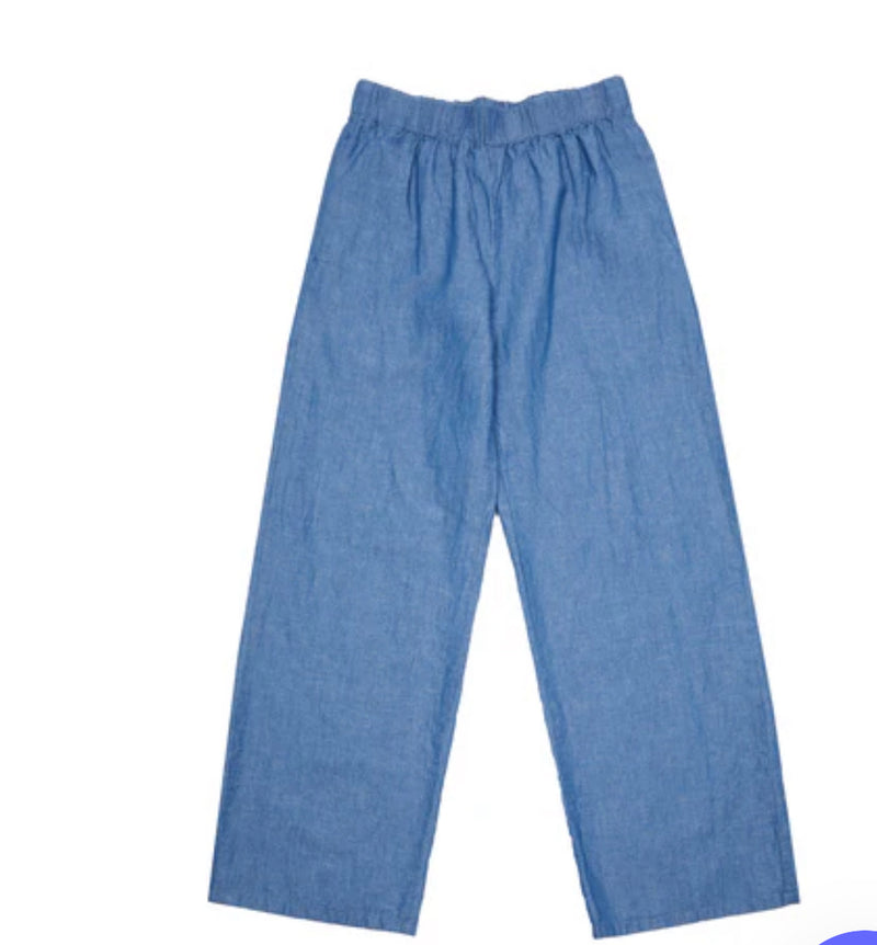 Apuntob Trousers in Blue Denim - SKULPT Dublin