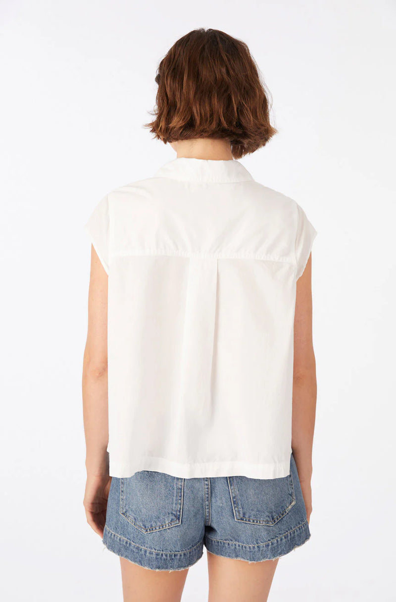 AMO Denim Jacquiline Shirt in White - SKULPT Dublin