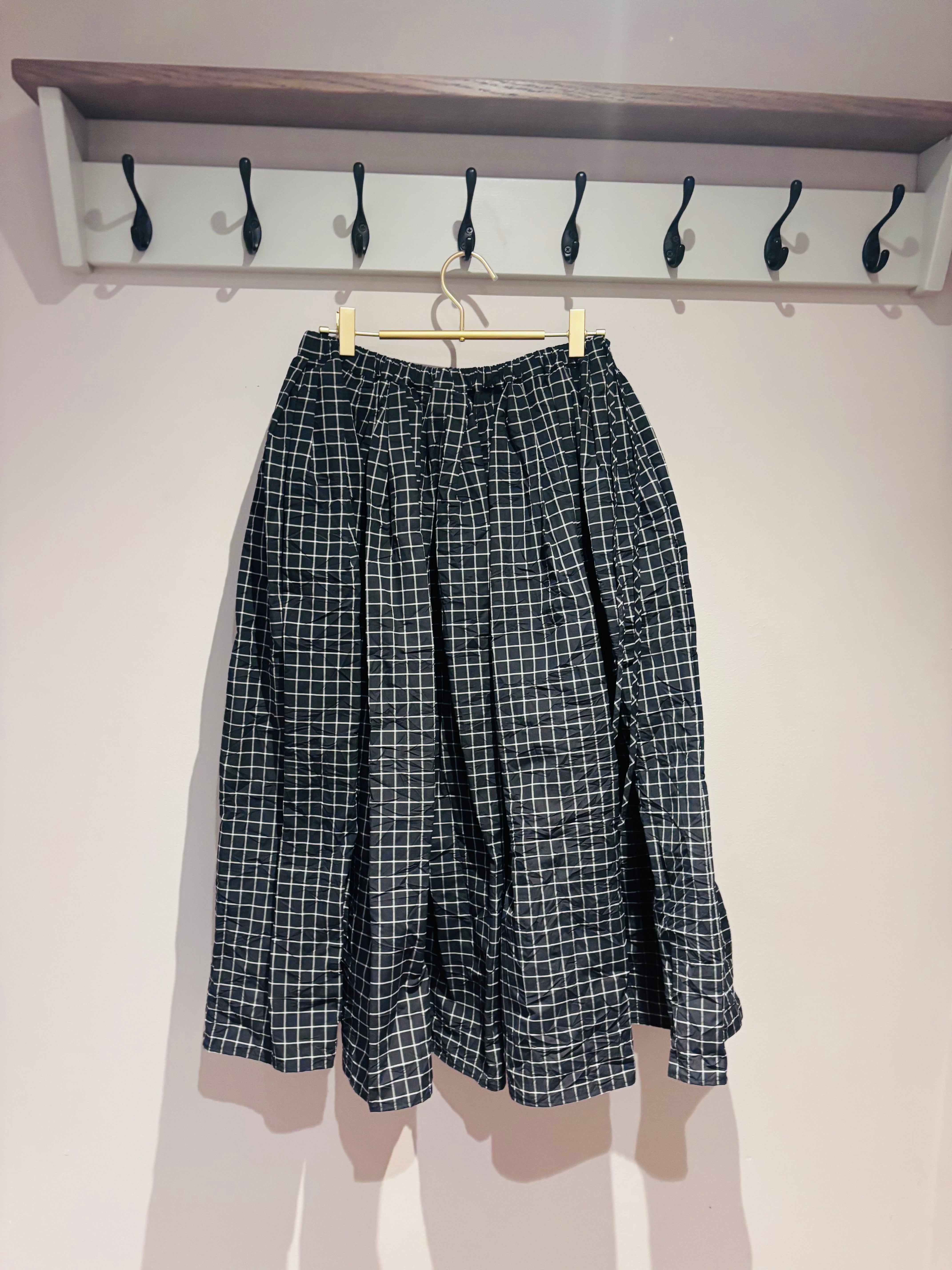 ApuntoB Skirt in Vintage Black and Ecru Check - SKULPT Dublin