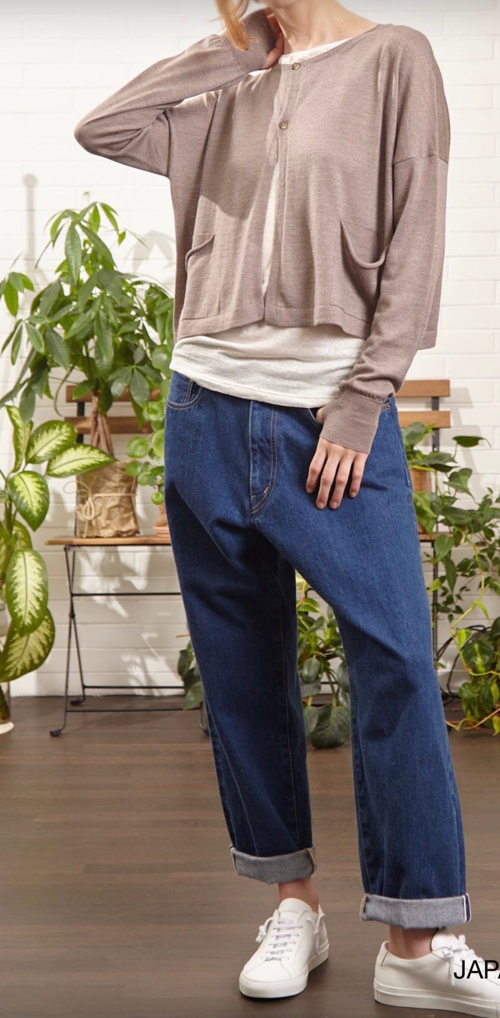 Ma'ry'ya Official Loose Cardigan in Taupe