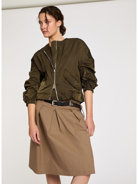 Lis Lareida Genai Bomber Jacket in Khaki - SKULPT Dublin