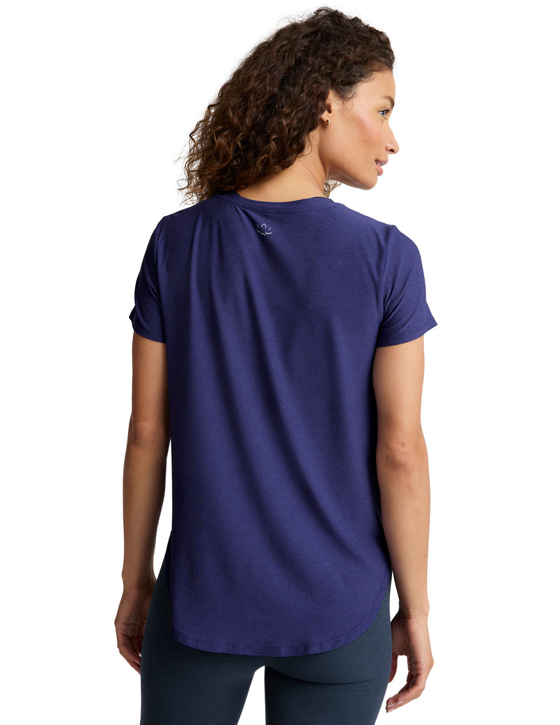 Beyond Yoga Short Sleeve Tee Blue Heather - SKULPT Dublin