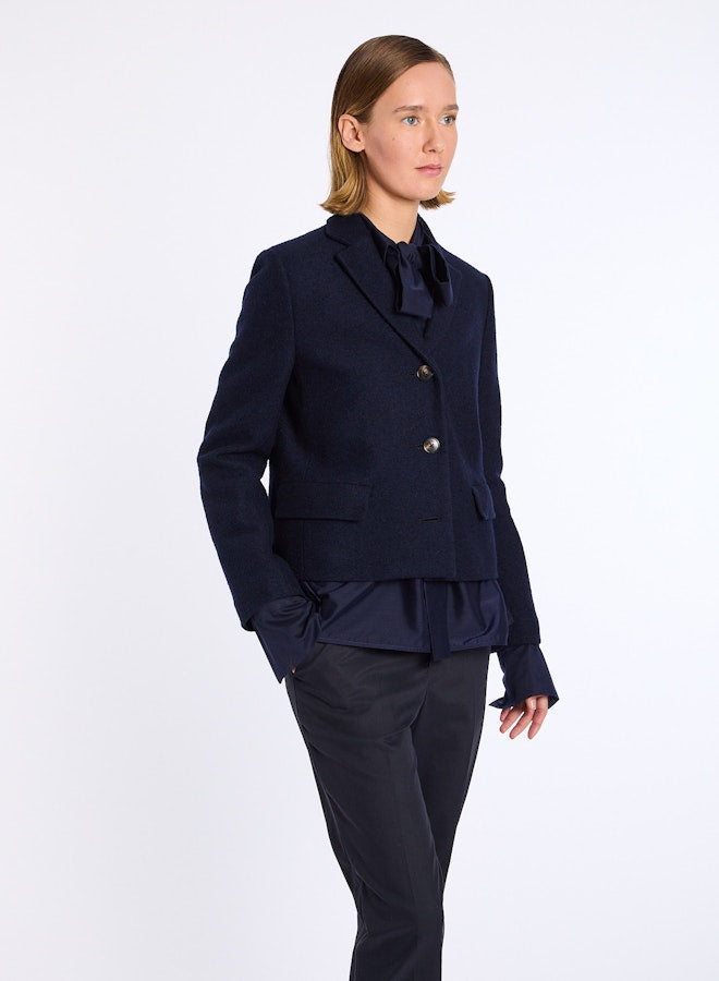 Lis Lareida Nikita Crop Blazer in Navy - SKULPT Dublin