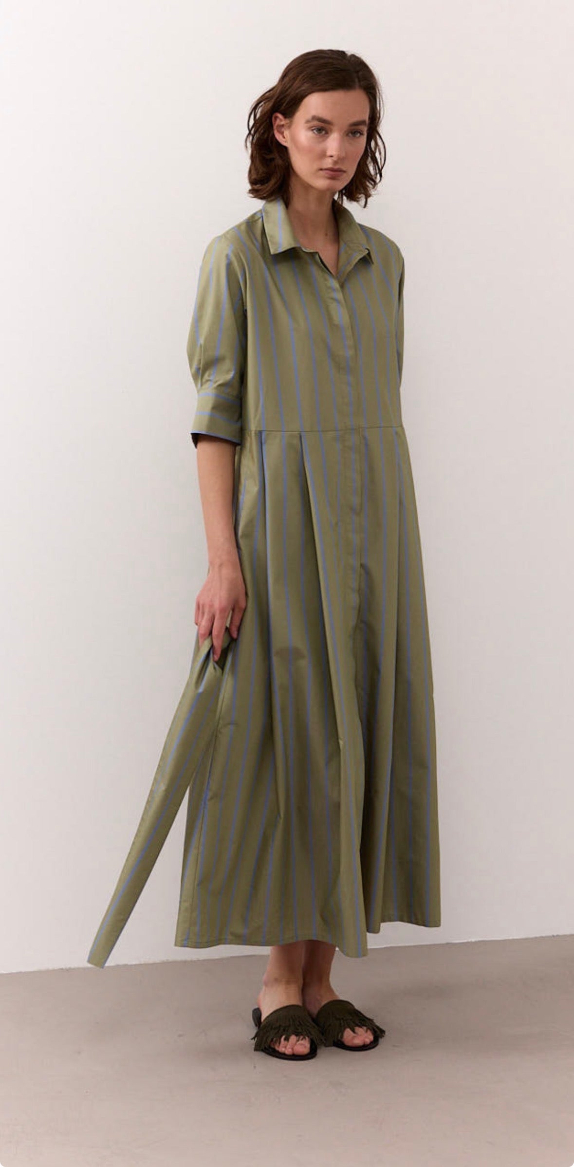 rialto48 Shirt Dress in Stripe - SKULPT Dublin