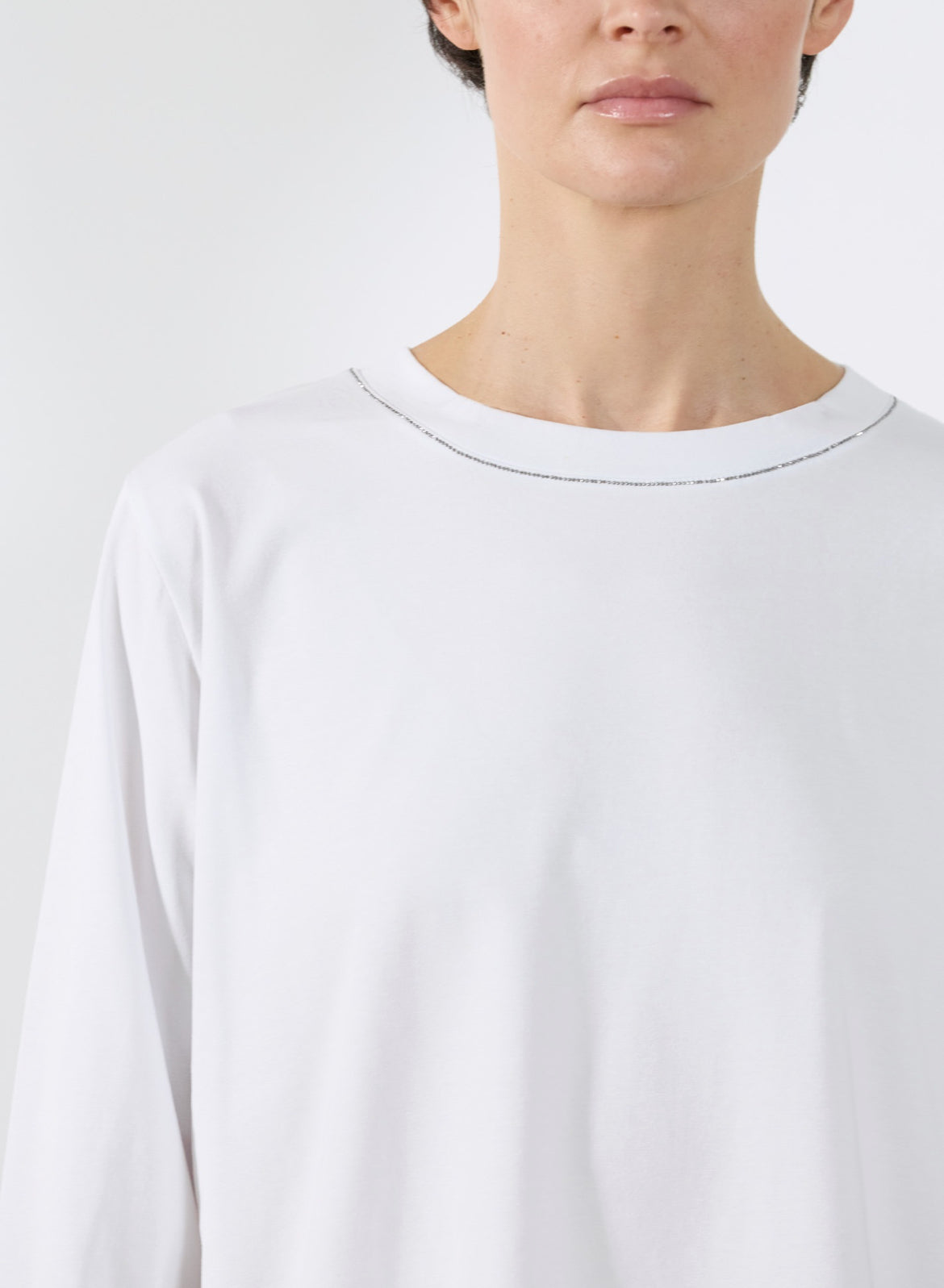 rialto48 Long Sleeve Top in White - SKULPT Dublin