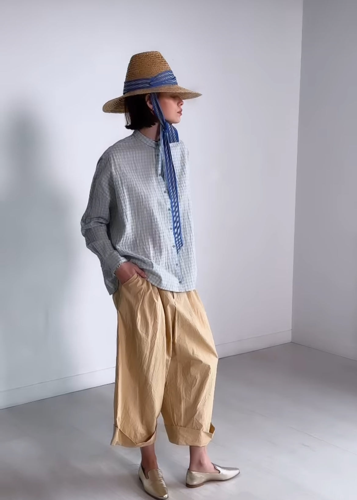 Apuntob Trousers in Honey Beige - SKULPT Dublin