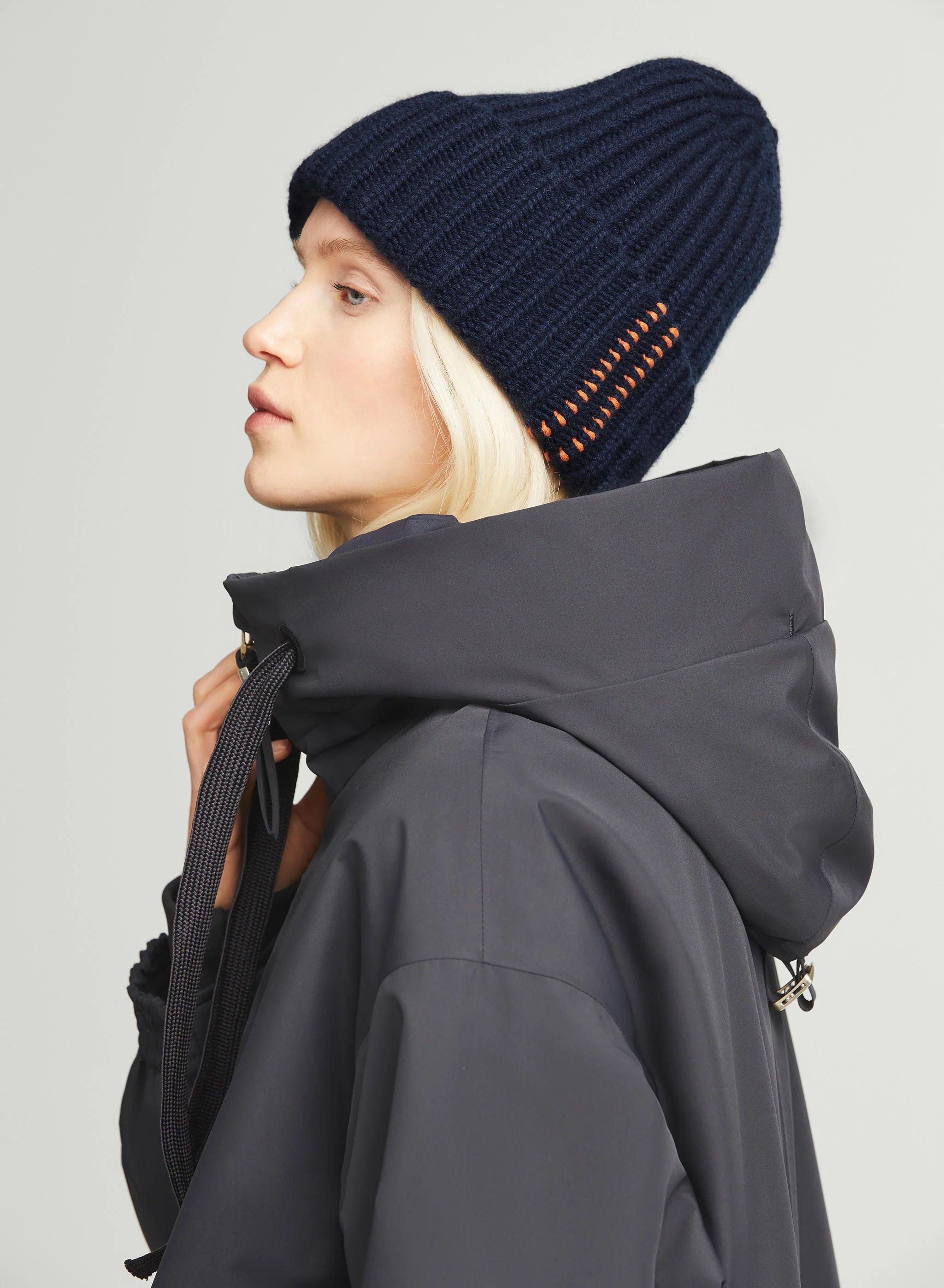 G-Lab Knee Length Shell Puffer in Dark Navy - SKULPT Dublin