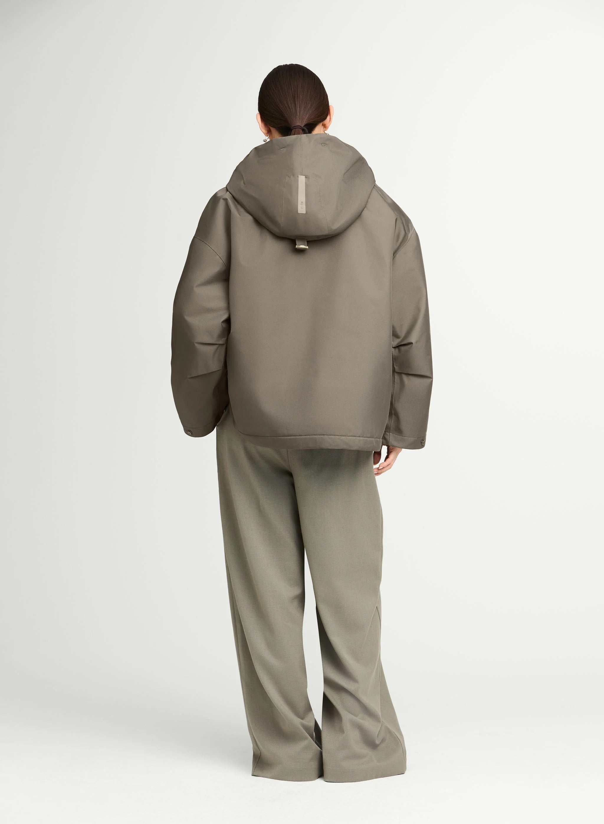 G-Lab Short Shell Puffer in Taupe - SKULPT Dublin