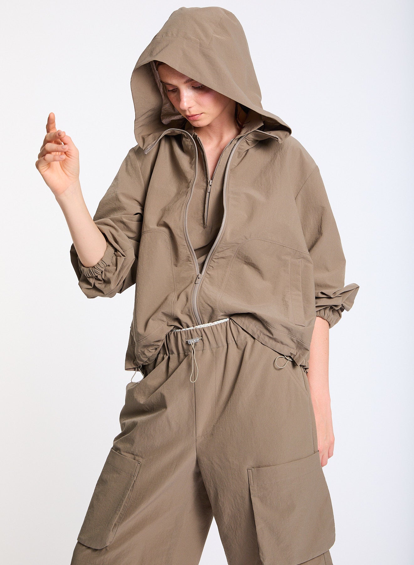 Lis Lareida Athleisure Hoodie Jacket in Navy - SKULPT Dublin