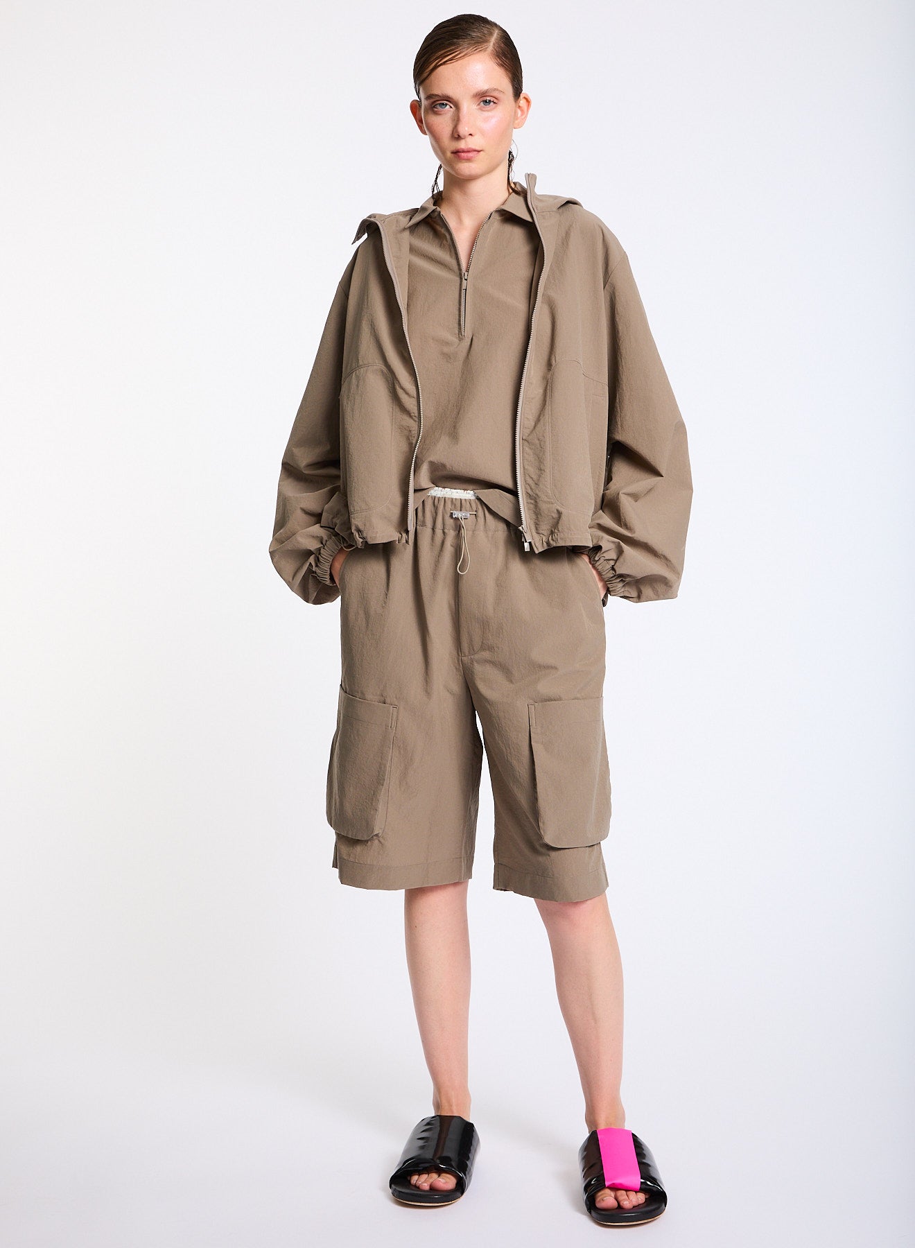 Lis Lareida Athleisure Hoodie Jacket in Navy - SKULPT Dublin