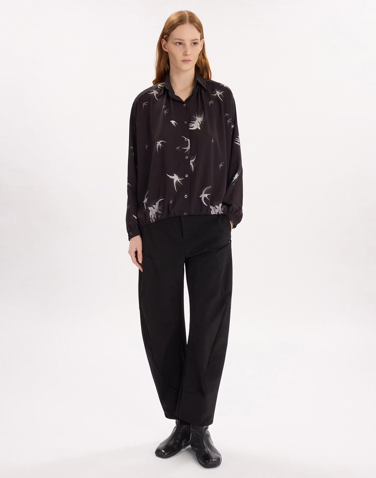 HIGH Everyday Couture Greece Navy Trousers - SKULPT Dublin