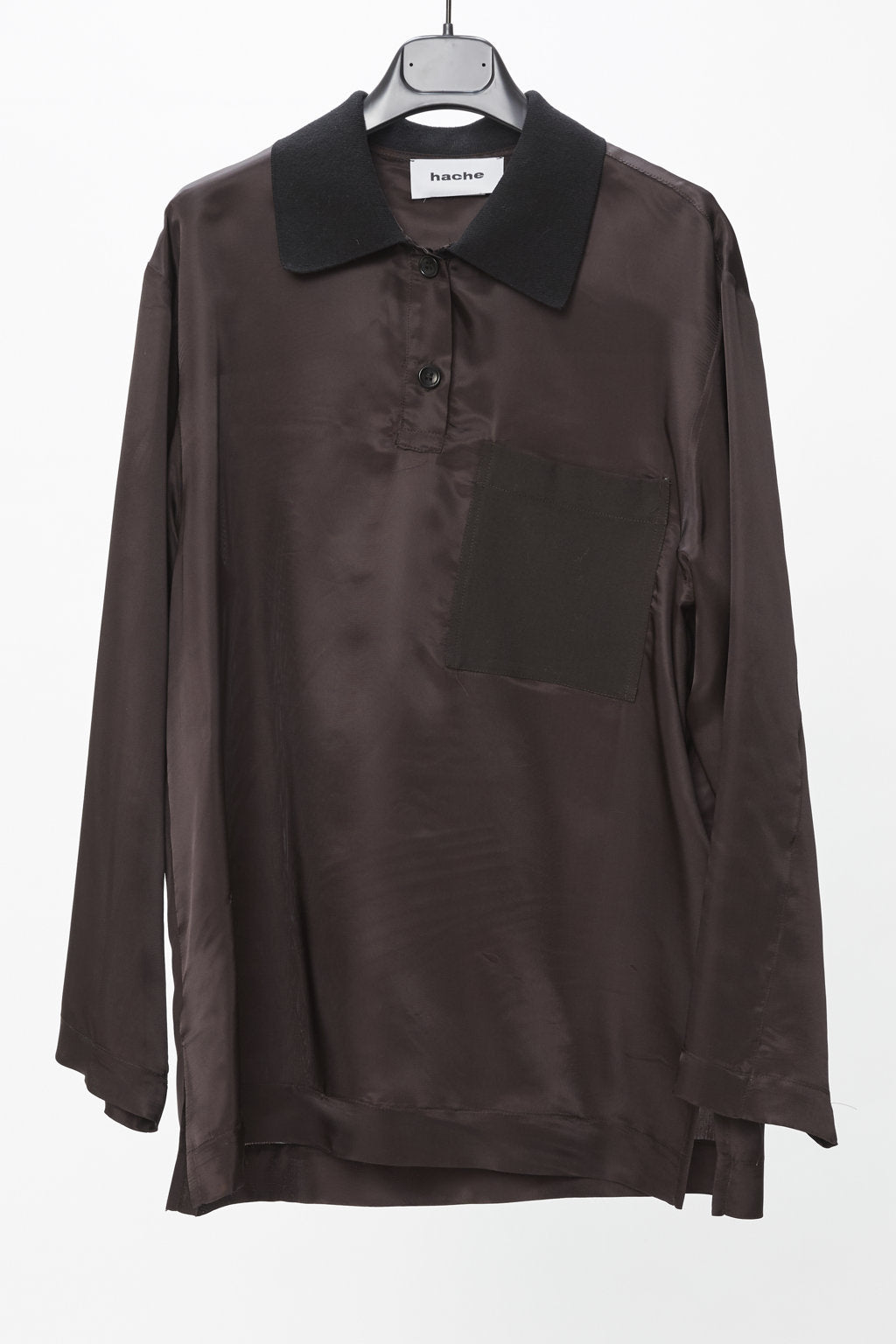 Hache Silky Polo in Brown - SKULPT Dublin