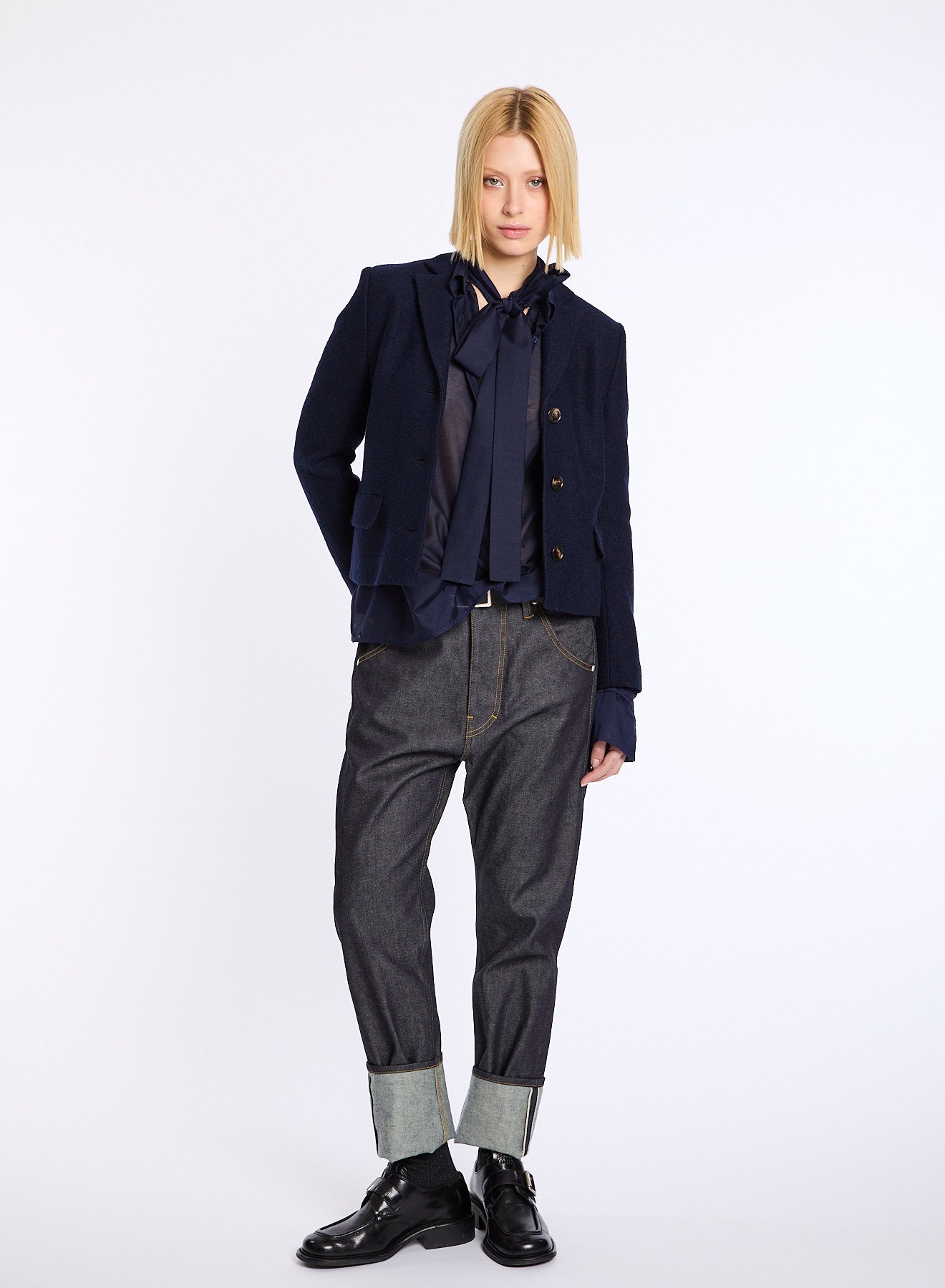 Lis Lareida Celyn Shirt in Navy - SKULPT Dublin