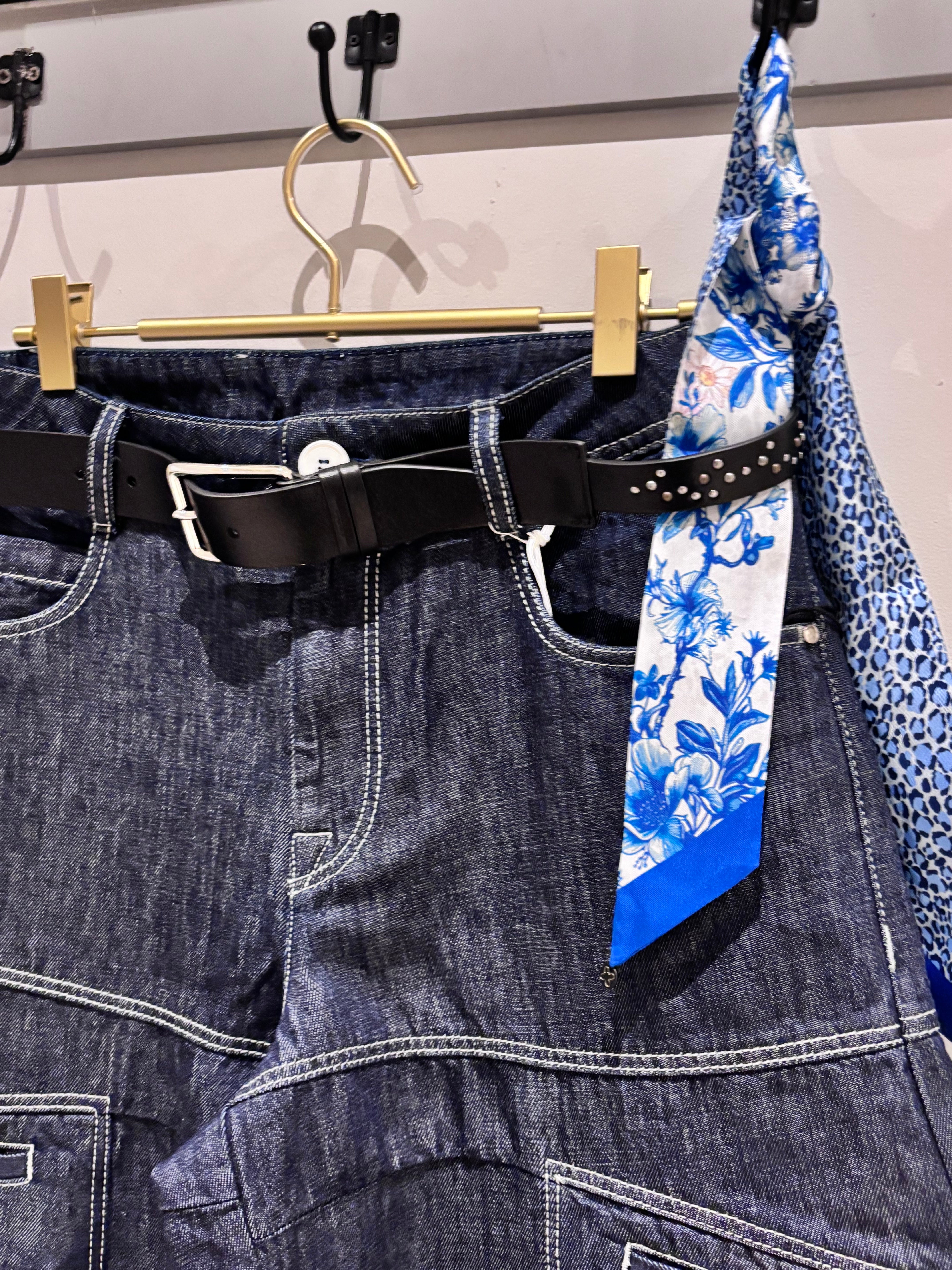 High Everyday Couture Stud Leather Belt in Black - SKULPT Dublin