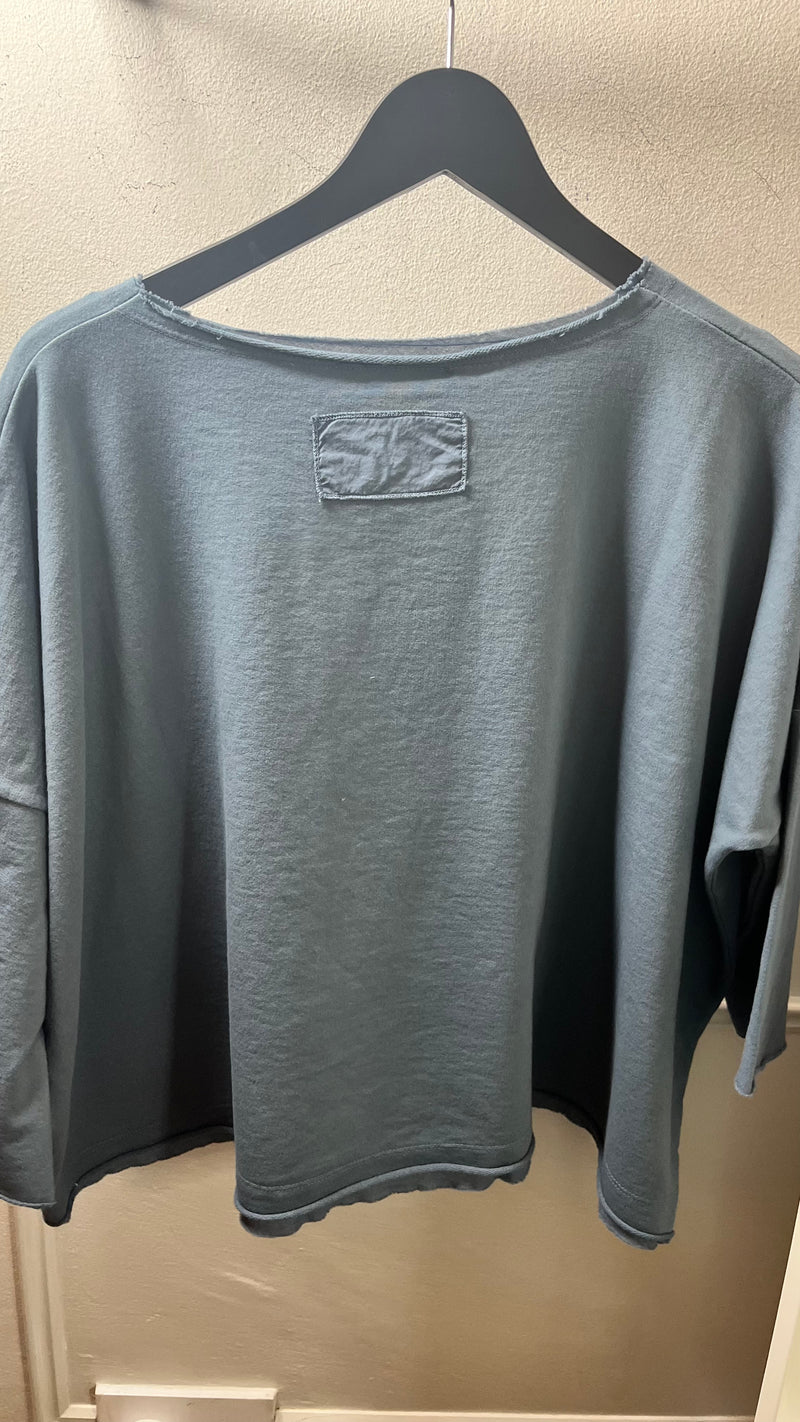rialto48 Long Sleeve Sweater in Denim Grey - SKULPT Dublin