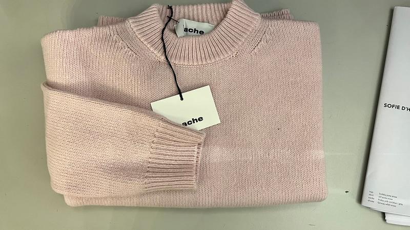 Hache Cameron Sweater in Pink - SKULPT Dublin