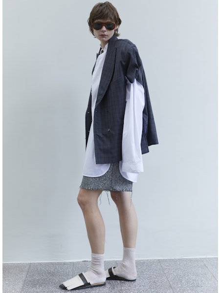 Jejia Short Sleeve Plaid Blazer - SKULPT Dublin