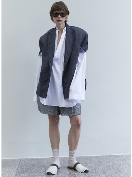 Jejia Short Sleeve Plaid Blazer - SKULPT Dublin